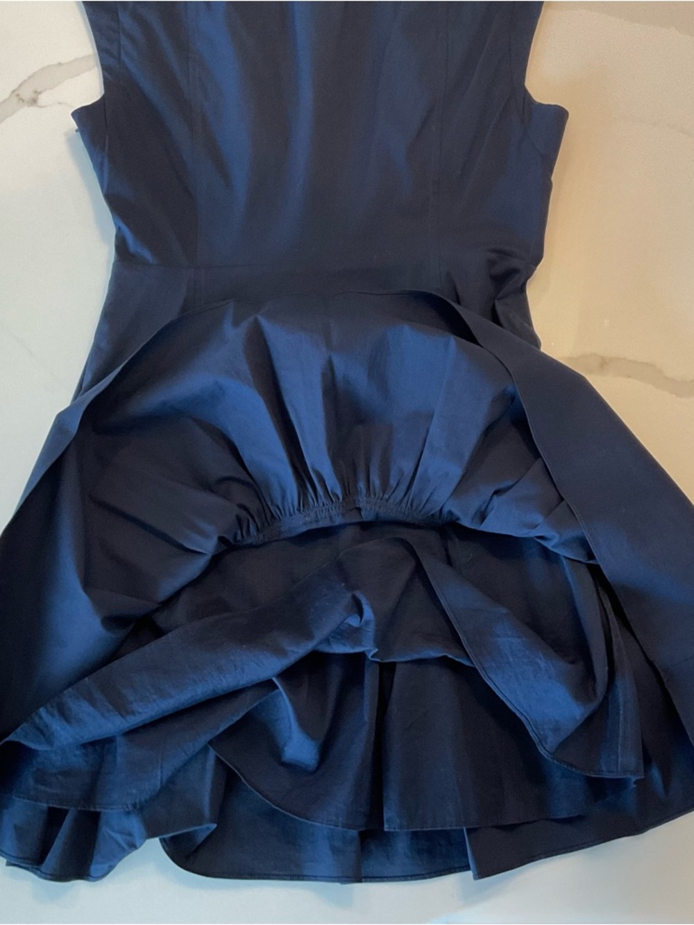 Milly Navy Cap-Sleeve Mini Dress - Picture 10 of 12